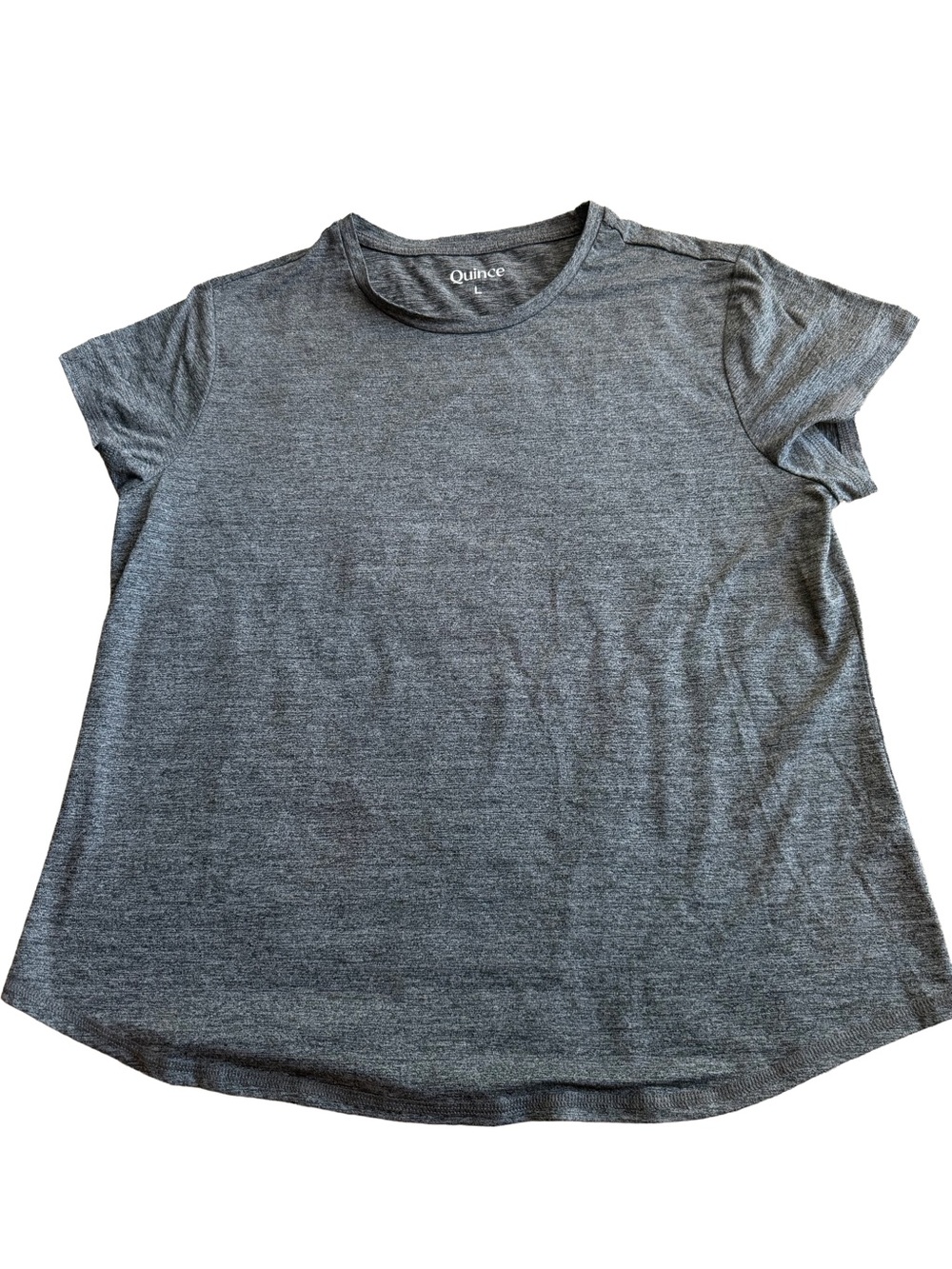 Quince Heather Gray Short-Sleeve Crewneck Tee